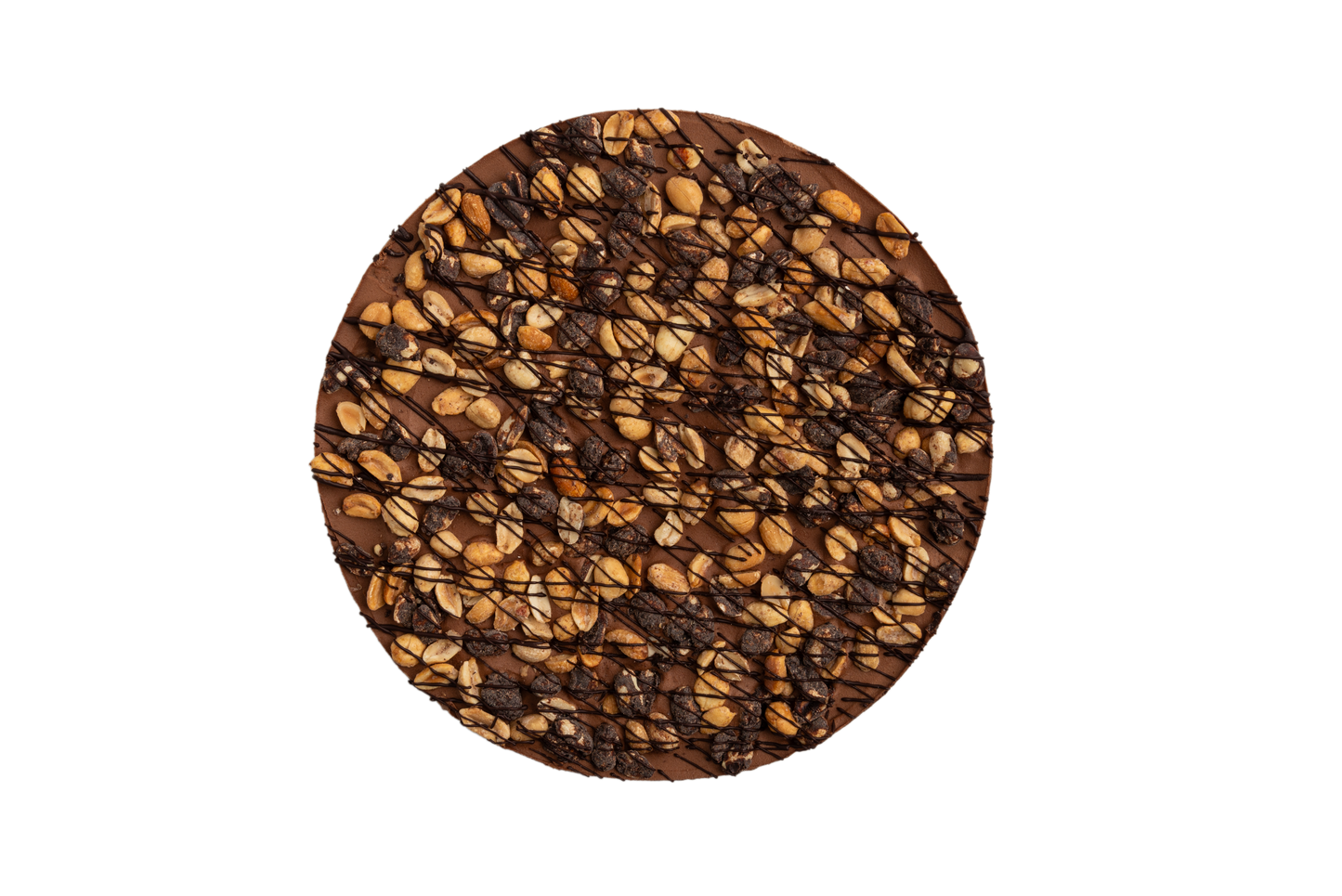 Vegan Chocolate Peanut Brittle Ice Cream Cake